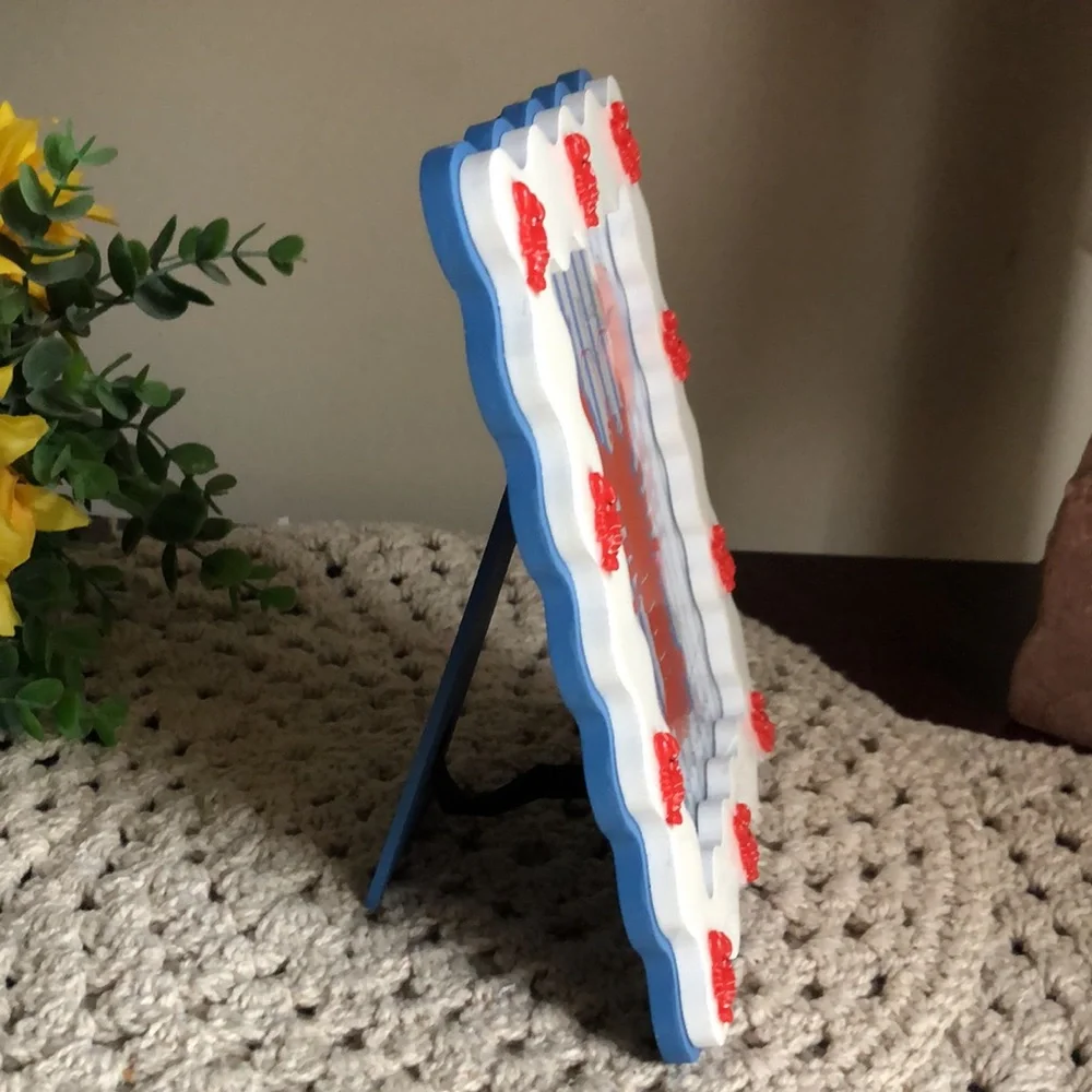 Coastal White and Red Lobster Photo Frame